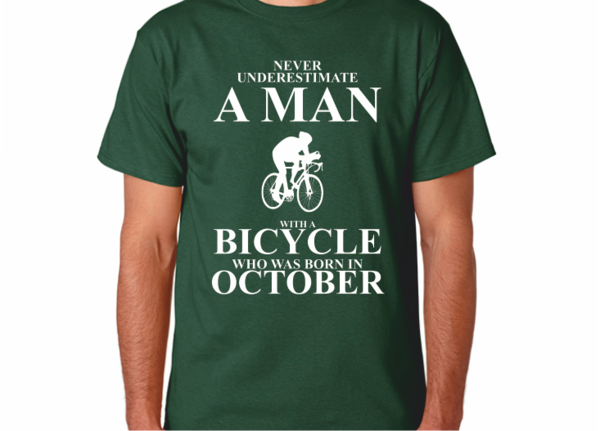 A man with a bicycle